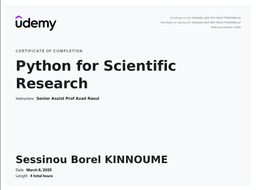 Python for Scientific Research